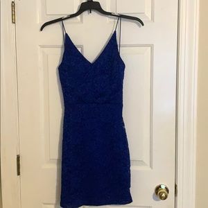 Blue cocktail dress